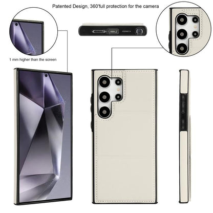 Tri-fold Holder Leather Phone Case with Card Slot, For Samsung Galaxy S24 Ultra 5G, For Samsung Galaxy S24+ 5G, For Samsung Galaxy S24 5G, For Samsung Galaxy S23 FE 5G