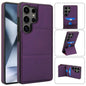 Tri-fold Holder Leather Phone Case with Card Slot, For Samsung Galaxy S25 5G, For Samsung Galaxy S25+ 5G, For Samsung Galaxy S25 Ultra 5G, For Samsung Galaxy S24 FE 5G
