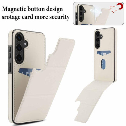 Tri-fold Holder Leather Phone Case with Card Slot, For Samsung Galaxy S25 5G, For Samsung Galaxy S25+ 5G, For Samsung Galaxy S25 Ultra 5G, For Samsung Galaxy S24 FE 5G