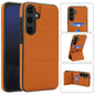 Tri-fold Holder Leather Phone Case with Card Slot, For Samsung Galaxy S25 5G, For Samsung Galaxy S25+ 5G, For Samsung Galaxy S25 Ultra 5G, For Samsung Galaxy S24 FE 5G