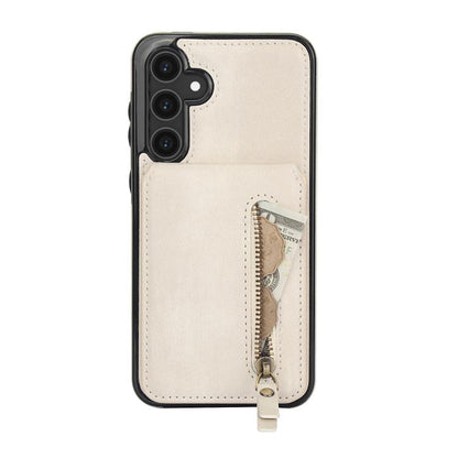 Zipper Wallet Split MagSafe Leather Back Phone Case
