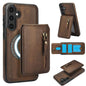 Zipper Wallet Split MagSafe Leather Back Phone Case