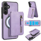 Zipper Wallet Split MagSafe Leather Back Phone Case