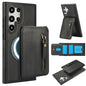 Zipper Wallet Split MagSafe Leather Back Phone Case