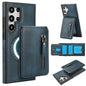 Zipper Wallet Split MagSafe Leather Back Phone Case