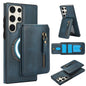 Zipper Wallet Split MagSafe Leather Back Phone Case