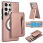 Zipper Wallet Split MagSafe Leather Back Phone Case