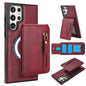 Zipper Wallet Split MagSafe Leather Back Phone Case