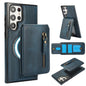 Zipper Wallet Split MagSafe Leather Back Phone Case