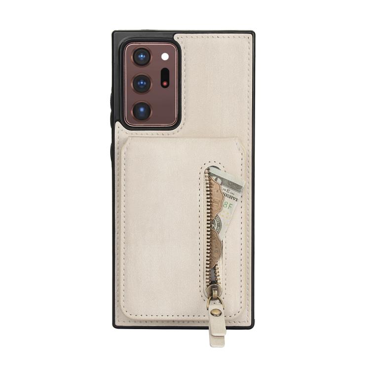 Zipper Wallet Split MagSafe Leather Back Phone Case