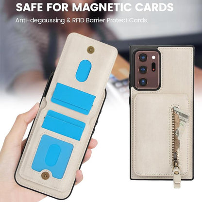 Zipper Wallet Split MagSafe Leather Back Phone Case