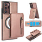 Zipper Wallet Split MagSafe Leather Back Phone Case