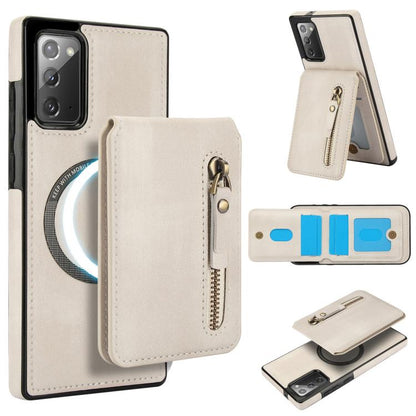 Zipper Wallet Split MagSafe Leather Back Phone Case
