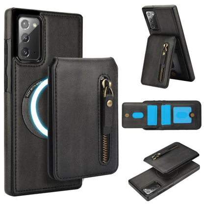 Zipper Wallet Split MagSafe Leather Back Phone Case