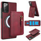 Zipper Wallet Split MagSafe Leather Back Phone Case