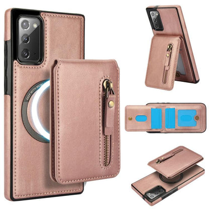 Zipper Wallet Split MagSafe Leather Back Phone Case