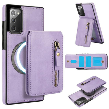 Zipper Wallet Split MagSafe Leather Back Phone Case