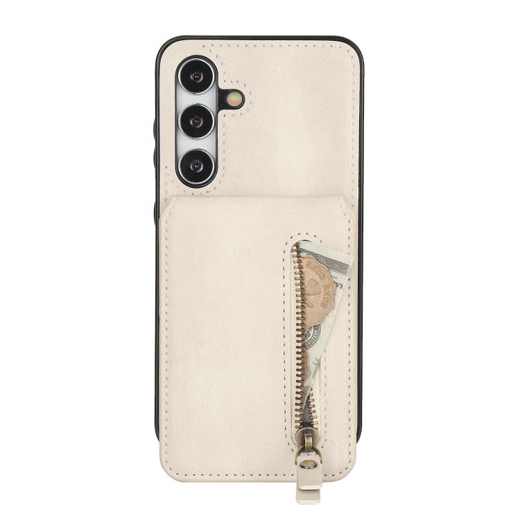 Zipper Wallet Split MagSafe Leather Back Phone Case