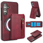 Zipper Wallet Split MagSafe Leather Back Phone Case