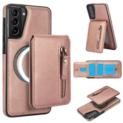 Zipper Wallet Split MagSafe Leather Back Phone Case