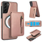 Zipper Wallet Split MagSafe Leather Back Phone Case