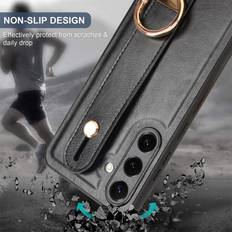 Wristband Leather Back Phone Case