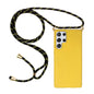 Wheat Straw Material Hybrid TPU Phone Case with Lanyard, For Samsung Galaxy S25 5G, For Samsung Galaxy S25+ 5G, For Samsung Galaxy S25 Ultra 5G