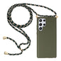 Wheat Straw Material Hybrid TPU Phone Case with Lanyard, For Samsung Galaxy S25 5G, For Samsung Galaxy S25+ 5G, For Samsung Galaxy S25 Ultra 5G