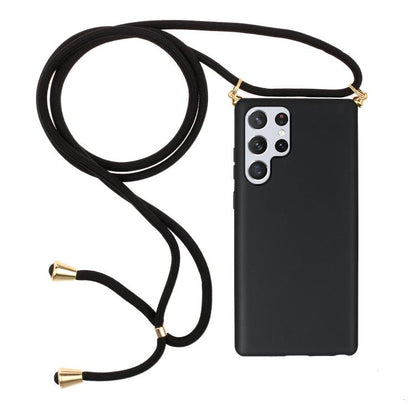 Wheat Straw Material Hybrid TPU Phone Case with Lanyard, For Samsung Galaxy S25 5G, For Samsung Galaxy S25+ 5G, For Samsung Galaxy S25 Ultra 5G