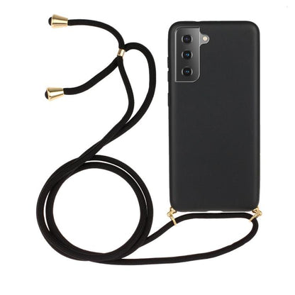Wheat Straw Material Hybrid TPU Phone Case with Lanyard, For Samsung Galaxy S25 5G, For Samsung Galaxy S25+ 5G, For Samsung Galaxy S25 Ultra 5G