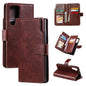 Tri-Fold 9-Card Wallets Leather Phone Case, For Samsung Galaxy S25 5G, For Samsung Galaxy S25+ 5G, For Samsung Galaxy S25 Ultra 5G, For Samsung Galaxy S24 FE 5G