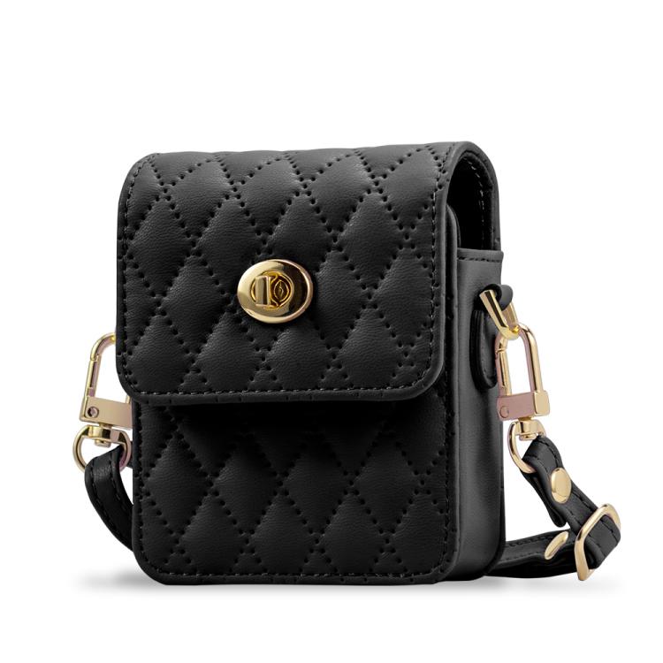 VIETAO Rhombic Texture Bag PU Fold Phone Case, For Samsung Galaxy Z Fold Series, For Samsung Galaxy Z Flip Series