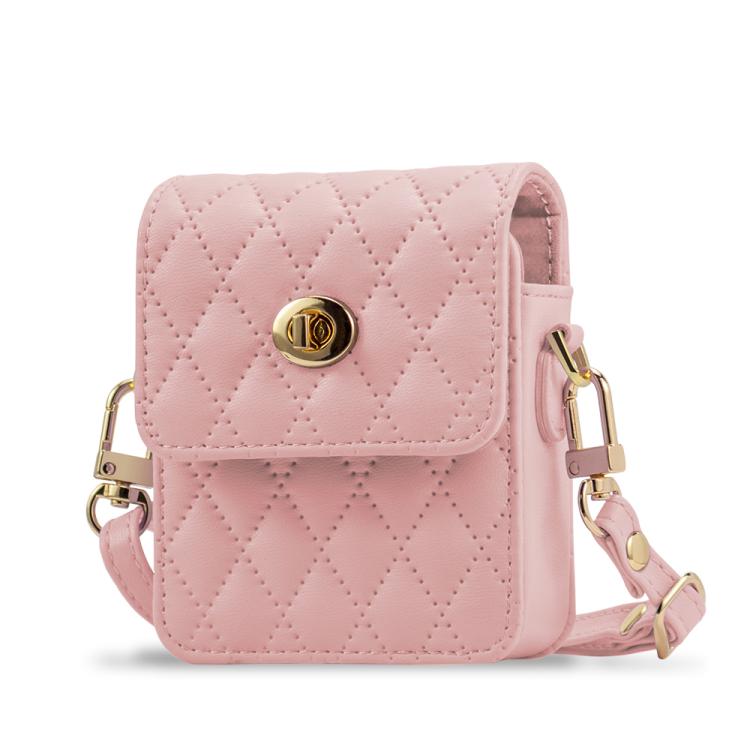 VIETAO Rhombic Texture Bag PU Fold Phone Case, For Samsung Galaxy Z Fold Series, For Samsung Galaxy Z Flip Series