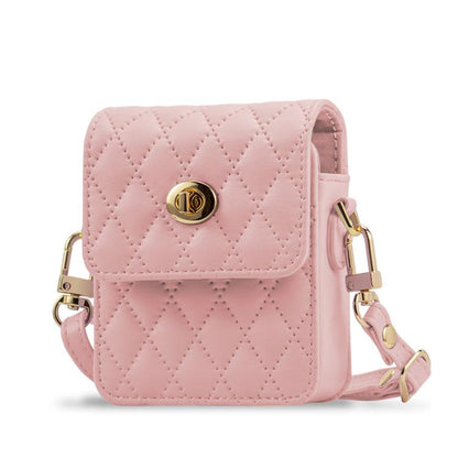 VIETAO Rhombic Texture Bag PU Fold Phone Case, For Samsung Galaxy Z Fold Series, For Samsung Galaxy Z Flip Series