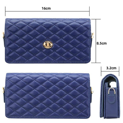 VIETAO Rhombic Texture Bag PU Fold Phone Case, For Samsung Galaxy Z Fold Series, For Samsung Galaxy Z Flip Series