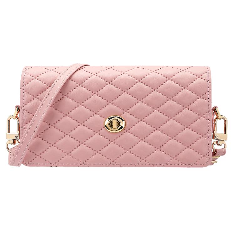 VIETAO Rhombic Texture Bag PU Fold Phone Case, For Samsung Galaxy Z Fold Series, For Samsung Galaxy Z Flip Series