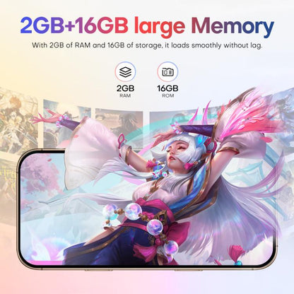 A88 / i16 Pro Max, 2GB+16GB, 6.6 inch Android 8.1 MTK6580A Quad Core, OTG, Network: 3G, Dual SIM, EU Plug, US Plug, UK Plug, AU Plug