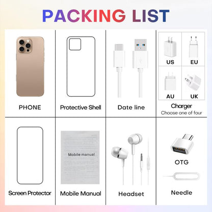 A88A / i16 Pro Max, 6GB+64GB, 6.6 inch Android 12 MTK6762 Helio G25 Octa Core, NFC, OTG, Network: 4G, Dual SIM