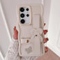 Wristband Leather Love Holder Card Bag Phone Case, For Samsung Galaxy S25 5G, For Samsung Galaxy S25+ 5G, For Samsung Galaxy S25 Ultra 5G, For Samsung Galaxy S24 FE 5G, For Samsung Galaxy S24 Ultra 5G, For Samsung Galaxy S24+ 5G, For Samsung Galaxy S24...
