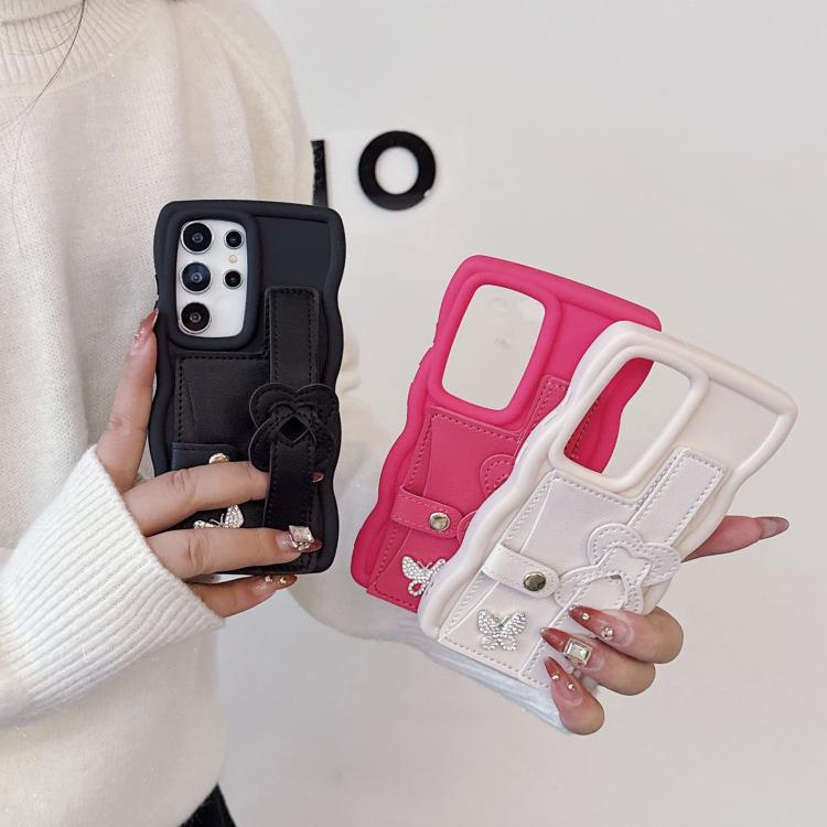 Wristband Leather Love Holder Card Bag Phone Case, For Samsung Galaxy S25 5G, For Samsung Galaxy S25+ 5G, For Samsung Galaxy S25 Ultra 5G, For Samsung Galaxy S24 FE 5G, For Samsung Galaxy S24 Ultra 5G, For Samsung Galaxy S24+ 5G, For Samsung Galaxy S24...