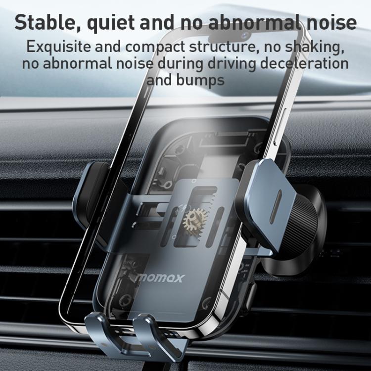 MOMAX CM26E Q Mount Smart6 15W Dual Coil Induction Wireless Fast Charging Car Holder, CM26E