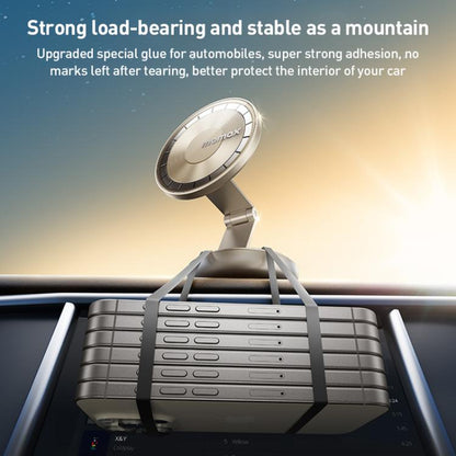 MOMAX CM30 Pac Mount Universal Transparent Magnetic Rotating Car Holder, CM30 (Dark Grey), CM30 (Titanium Gold)