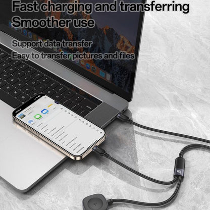 Yesido CA136C 60W USB-C / Type-C to Type-C & iWatch 2 in 1 Charging Cable