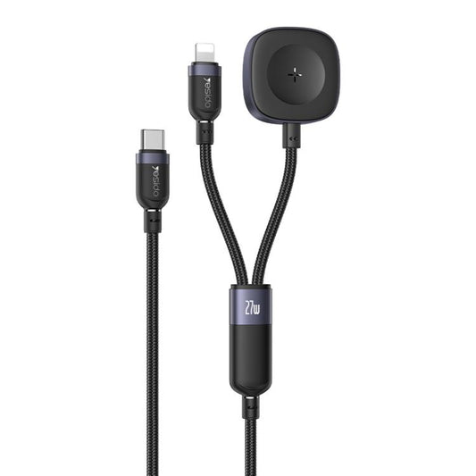 Yesido CA136L 27W USB-C / Type-C to 8 Pin & iWatch 2 in 1 Charging Cable