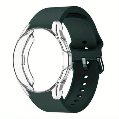 Silicone Watch Band with PC Case