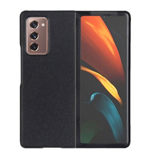 Cross Texture PU Shockproof Protective Case, For Samsung Galaxy Z Fold2 5G
