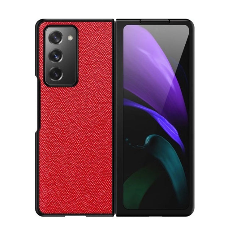 Cross Texture PU Shockproof Protective Case, For Samsung Galaxy Z Fold2 5G