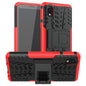 Tire Texture Shockproof TPU + PC Protective Case with Holder, For Samsung Galaxy A01 Core