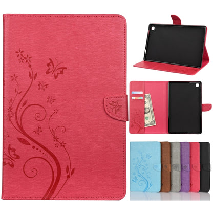 Butterfly Flower Embossing Pattern Horizontal Flip Leather Case with Holder & Card Slots & Wallet, For Samsung Galaxy Tab A7 10.4 (2020), For Samsung Galaxy Tab A 8.4 (2020), For Samsung Galaxy Tab S8 / Galaxy Tab S7, For Samsung Galaxy Tab S6
