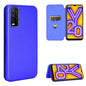 Carbon Fiber Texture Magnetic Horizontal Flip TPU + PC + PU Leather Case with Card Slot, For OPPO Realme V3, For Samsung Galaxy A42 5G, For Vivo Y20 / Y20i (Indian), For Xiaomi Poco X3 NFC, For Xiaomi Redmi K30 Ultra